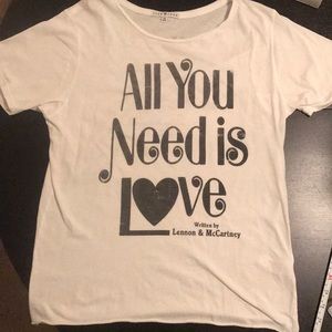 Junk Food Beatles T-Shirt “All you need is love”